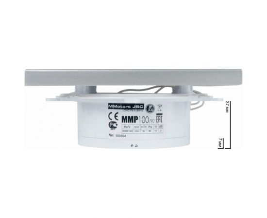 Вытяжной бесшумный вентилятор для ванной MMOTORS JSC ММР 100 стекло под плитку, тонкий 0757 – изображение 3