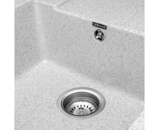 Кухонная мойка Gerhans B 22 19 СЕРЫЙ /БЕЛАРУСЬ/ 650х500 мм В22-19 – изображение 4