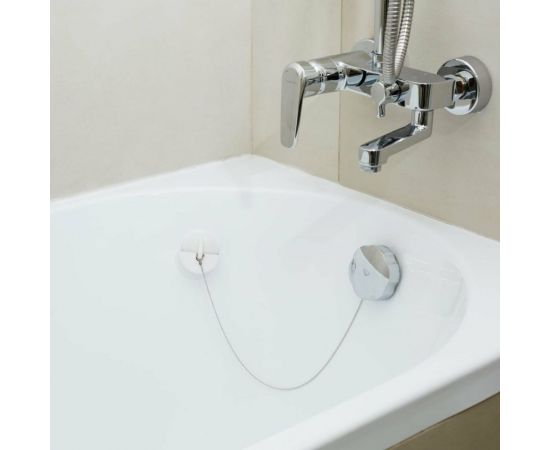 Набор: держатель для пробки, пробка с металлической цепочкой 50 см СУПРИМПЛАСТ белый 1NDVR4524_02_01Z50H – изображение 4