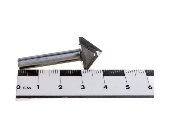 Фреза V-образная конусная (16 мм; угол 2A°-90; хв-к 6 мм) N2V61690 DJTOL 872 – изображение 4