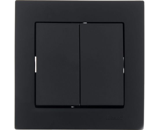 Двойной выключатель Lezard VESNA чёрный бархат 742-4288-101 – изображение 4