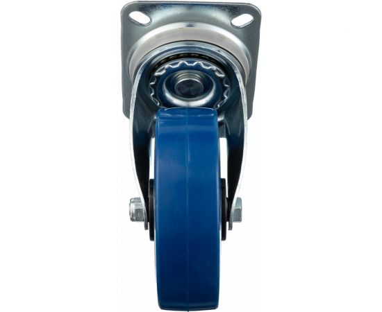 Колесо поворотное (160 мм; игольчатый подшипник; грузоподъемность 350 кг; полипропилен; эластичная резина) СТЕЛЛА-ТЕХНИК N48160RBL – изображение 4