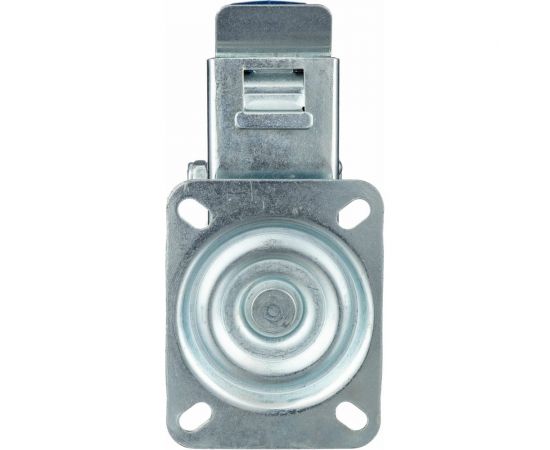 Колесо поворотное с тормозом (200 мм; игольчатый подшипник; грузоподъемность 400 кг; полипропилен; эластичная резина) СТЕЛЛА-ТЕХНИК N48200RBLB – изображение 5