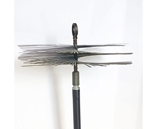 Щетка с креплением кольцом 150 мм, гайка 12x1.75 мм, сталь РОССТИН НФ-00000452 – изображение 6