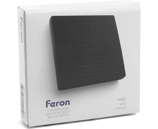 Двухклавишный беспроводной выключатель FERON TM82 SMART, 230V, 500W, черный 41723 – изображение 6