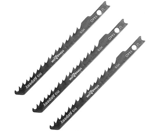 Полотна для электролобзика US-хвостовик, тип U144D, 3 шт Управдом 4100002578 