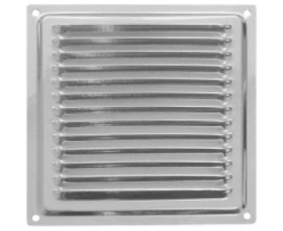 Решетка вентиляционная 150x150 мм, хром Домарт 171098 