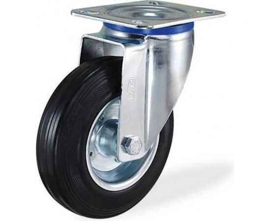 Поворотная колесная опора с площадкой KAMA 3302-SLS-160 