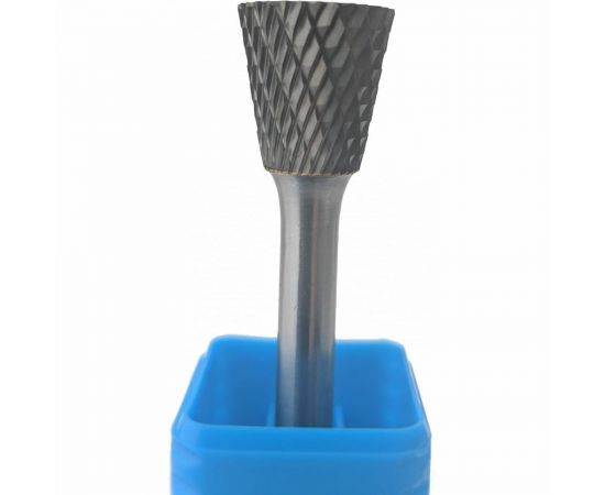 Борфреза цельная коническая в форме обратного конуса (3х7х3х38 мм; ВК8) ИНСТУЛС 00001337716 