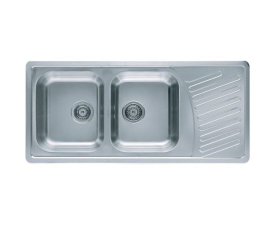 Мойка ALVEUS ELEGANT 70 SAT-90 1110х510 мм, 2X в комплекте с сифоном 1130555 1009386 