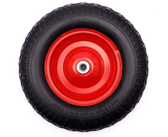 Колесо полиуретановое без камеры 16x4.00-8, 20/90 мм для тачки ENIFIELD 16X4.00-8 20/90мм 