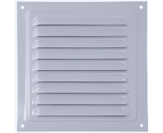 Решетка вентиляционна�� металлическая (250х250 мм; белый) Космовент РМ2525 