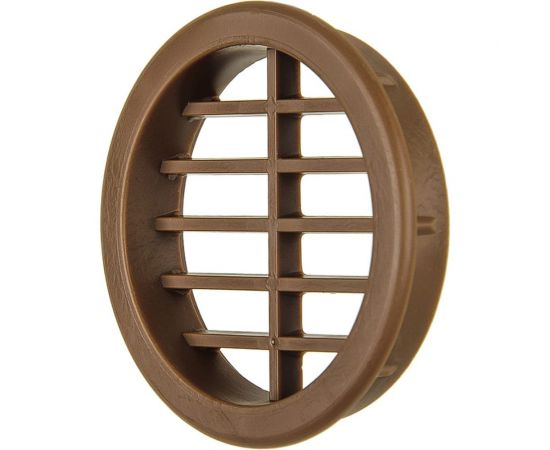 Решетка круглая вентиляционная (d=47 мм; орех) Volpato 2190-443-NO 