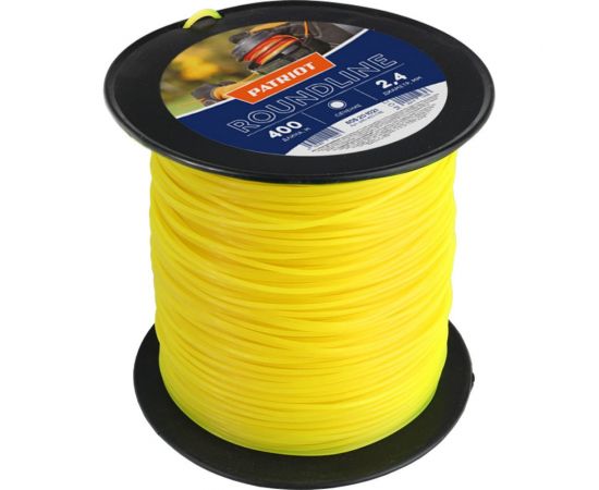 Леска Roundline (2.4 мм; 400 м; круглая; желтая) PATRIOT 240-400-1 805201021 