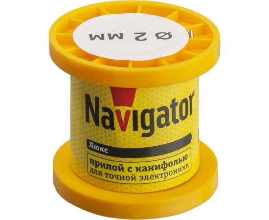 Припой NEM-Pos02-61K-2-K100 ПОС-61 (100 гр; 2 мм; катушка) Navigator 93084 