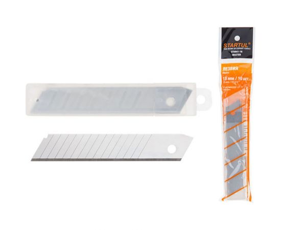 Лезвия сменные многосегментные MASTER 10 шт, 18 мм STARTUL ST0941-18 – изображение 2