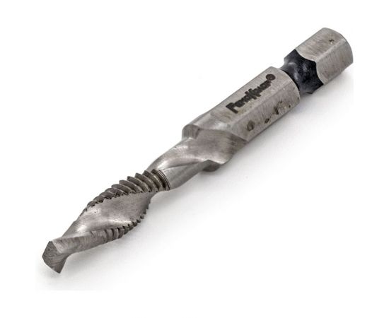 Сверло-метчик комбинированный М6, 6 мм, шаг 1 мм, длина 57 мм, хвостовик 1/4"", РемоКолор 35-5-908 – изображение 2