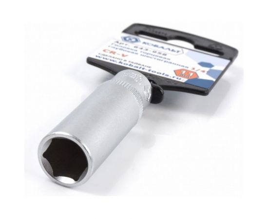 Глубокая торцевая головка КОБАЛЬТ 1/4, 11мм, Cr-V 643-958 – изображение 2