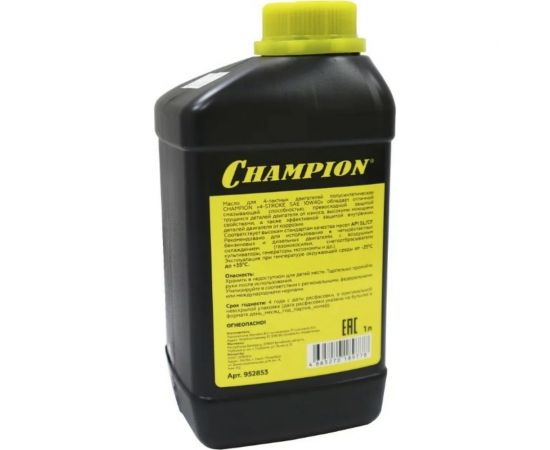 Масло полусинтетическое зимнее (1 л; 10W40; SL/CF) для 4-тактных двигателей Champion 952853 – изображение 2