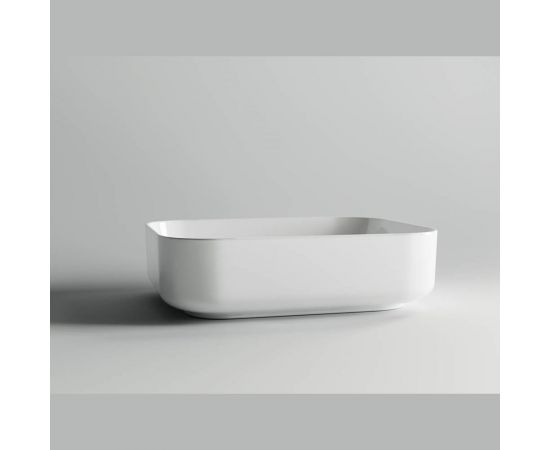 Умывальник чаша Ceramica Nova Element накладная, прямоугольная, 500х390х130 мм CN6011 – изображение 2