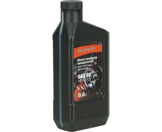 Масло моторное минеральное 4Т SAE 30 API SJ/CF 0.6 л Loncin 00-00156961 – изображение 2