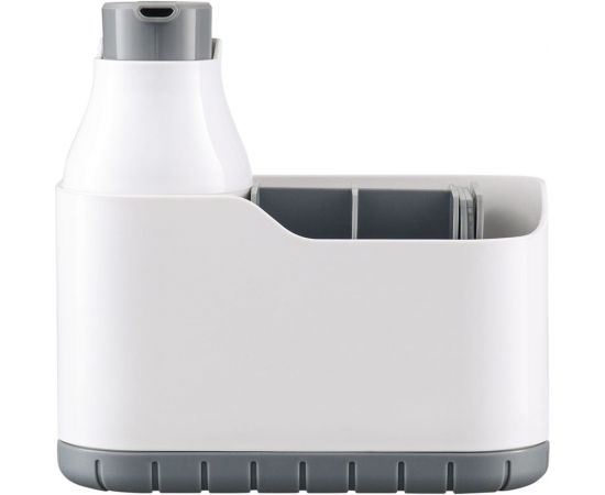 Органайзер с диспенсером для мыла Smart Solutions Nour, 18.2x8.2x18 см WNM-SS-ORGNR-HP-WH – изображение 2