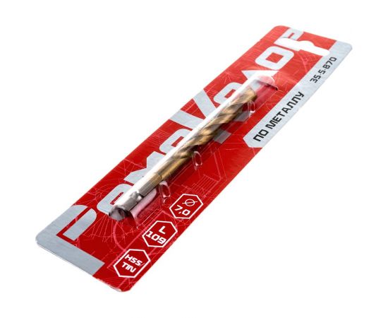 Сверло по металлу HSS TIN 7x109 мм, 6-ти гранный хвостовик РемоКолор 35-5-870 – изображение 2