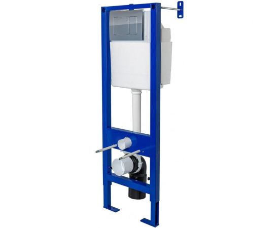 Комплект для монтажа подвесного унитаза Berges GAMMA инсталляция АТОМ410, кнопка хром, унитаз с сиденьем микролифт, быстросъем 042429 – изображение 3