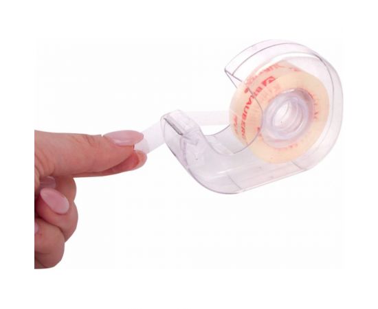 Клейкая канцелярская лента BRAUBERG 19 мм х 33 м, кристальная, в диспенсере 228760 – изображение 3