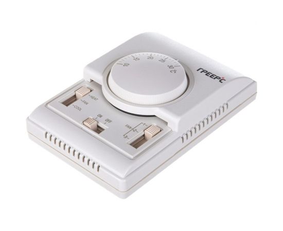 Комнатный термостат со встроенным трехступенчатым переключателем скорости ГРЕЕРС TDS – изображение 4