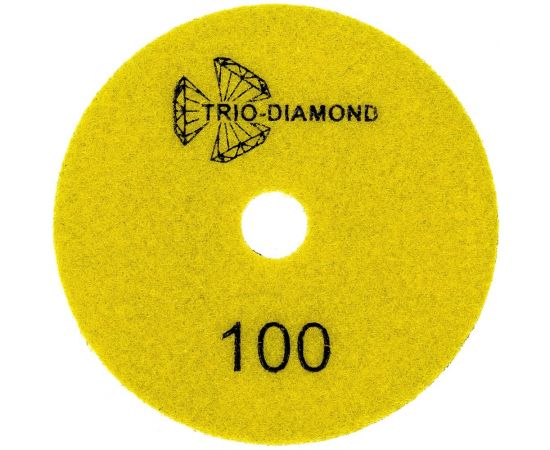 Алмазный гибкий шлифовальный круг Черепашка NEW LINE 100 мм, № 100, сухая шлифовка TRIO-DIAMOND 339010 – изображение 4