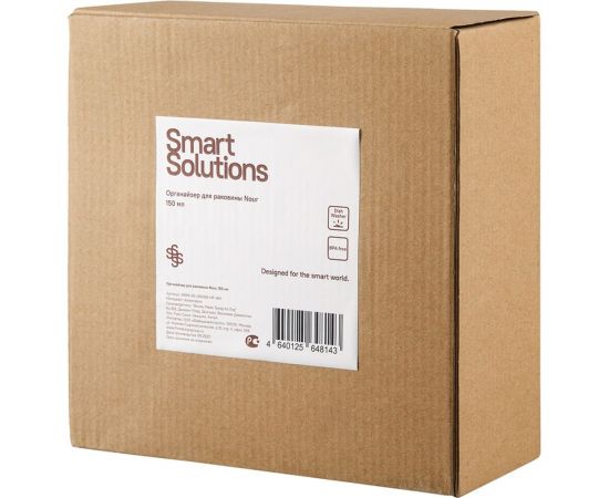 Органайзер с диспенсером для мыла Smart Solutions Nour, 18.2x8.2x18 см WNM-SS-ORGNR-HP-WH – изображение 5