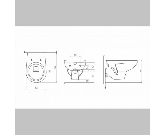 Комплект для монтажа подвесного унитаза Berges GAMMA инсталляция АТОМ410, кнопка хром, унитаз с сиденьем микролифт, быстросъем 042429 – изображение 9