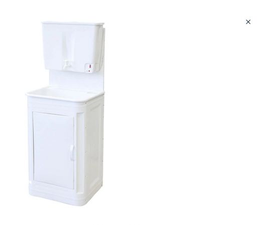 Дачный умывальник Лидер Чистюля мойка пластик, нагреватель воды, бак 22 л, белый 