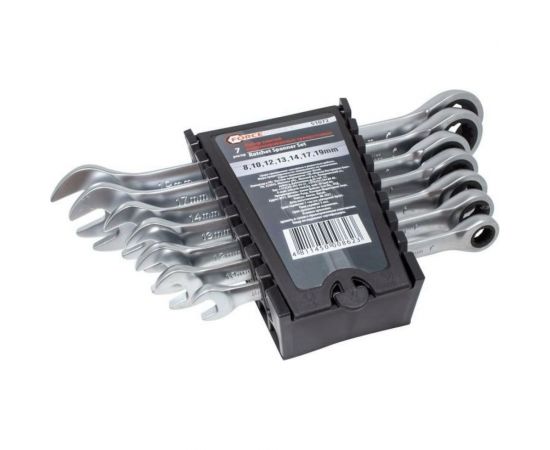 Набор комбинированных трещоточных ключей Forcekraft 7пр. FK-51072 50625 