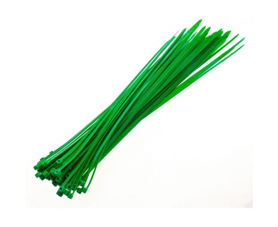 Нейлоновые стяжки FORTISFLEX КСС 5х300 зеленый 100 штук 61333 