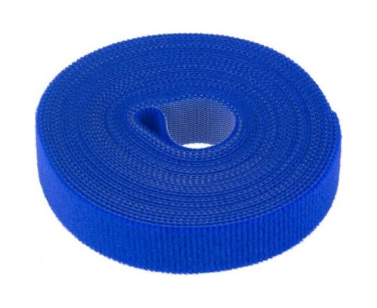 Многоразовая лента-липучка REXANT 5 м х 20 мм, синяя 07-7525 