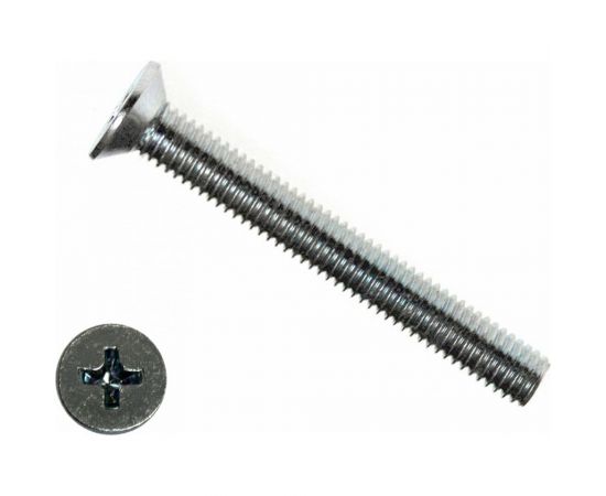 Винт КРЕП-КОМП DIN 965, потайной, цинк, 3x30 100 шт. вп330мф 