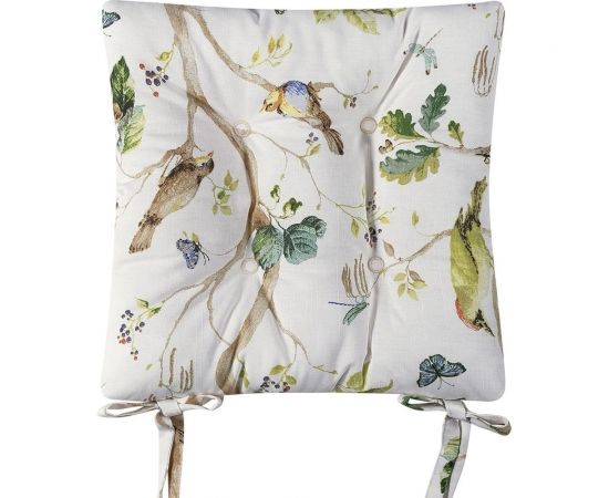 Подушка на стул Altali на завязках, ортопедическая, хлопковая, 40х40 см, коллекция Лесная прогулка 705-2147/2 