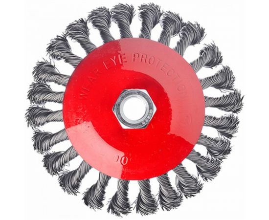 Щетка металлическая для УШМ (125 мм; М14; крученая (тарелка)) ЕРМАК 656-075 