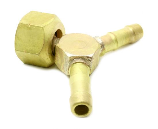 Тройник пропановый латунь с резьбой СП 21.8 мм левой СваркаДжет 4301010803004 – изображение 2