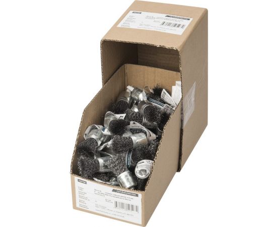 Щетка концевая Мастер (50 шт; 30 мм; гофрированная стальная проволока 0.3 мм; хвостовик 6 мм) для дрелей Профоснастка 20205003 – изображение 2