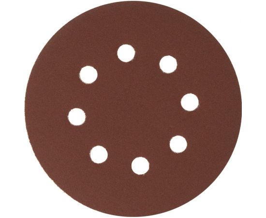 Круг абразивный перфорированный на ворсовой подложке под липучку 5 шт, 125 мм, P320 СИБРТЕХ 738137 – изображение 2