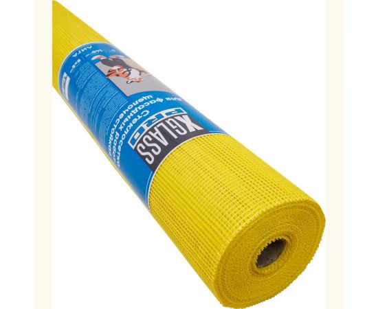 Сетка стеклотканевая фасадная X-Glass Pro 5x5 мм, 1x50 м, 145 гр/кв.м Б0000003648 – изображение 2