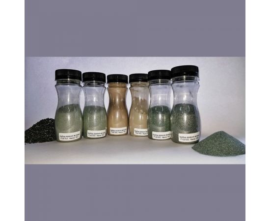 Комплект шлифзерна карбида кремния (6 шт; 100 г; F100/F120/F240/F320/F600/F1200) РИАЗ 6594 – изображение 3