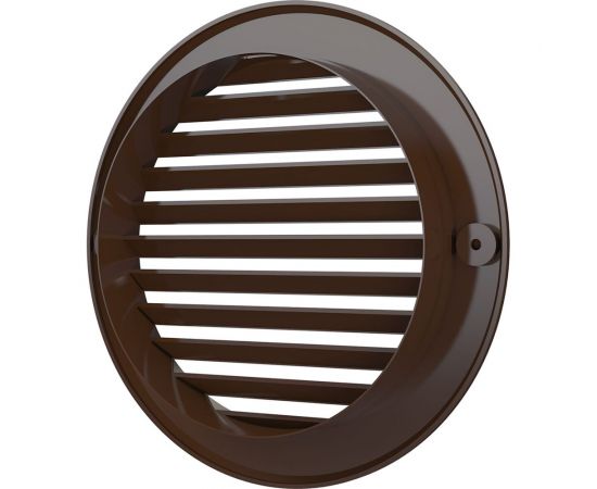 Решетка наружная вентиляционная круглая 15РКН (200 мм; с фланцем 150 мм; ASA; коричневая) ERA 87-976 – изображение 3