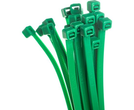 Нейлоновые стяжки FORTISFLEX КСС 5х300 зеленый 100 штук 61333 – изображение 4