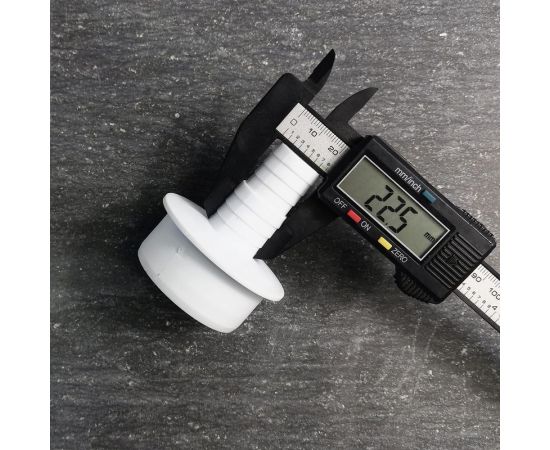 Переходник для подключения сливного шланга Профитт 20x23x40, белый, с хомутом 2226872 – изображение 5