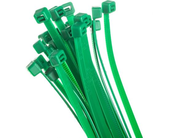 Нейлоновые стяжки FORTISFLEX КСС 5х300 зеленый 100 штук 61333 – изображение 5