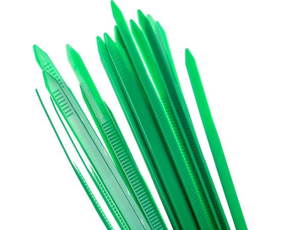 Нейлоновые стяжки FORTISFLEX КСС 5х300 зеленый 100 штук 61333 – изображение 6